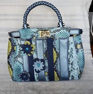 Carlos Falchi Y2K faux Snakeskin Handbag